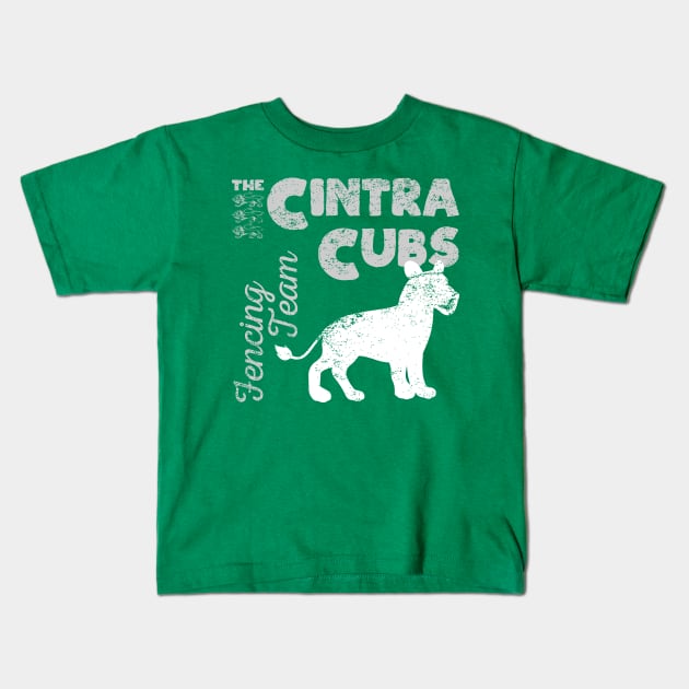 Ciri: Cintra Cubs Fencing Team Kids T-Shirt by MoxieSTL